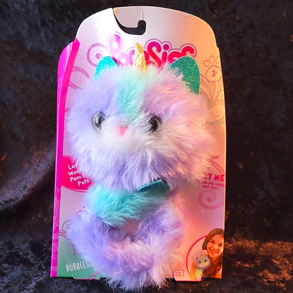 🆕️ Pomsies "Bubbles" Interactive Pom-Pom Pet Cat